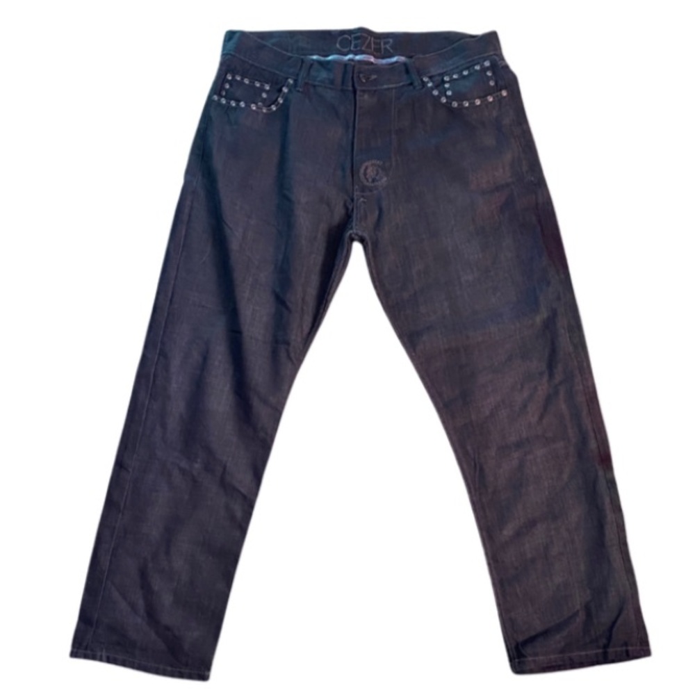 CEZER Men’s Black Jeans 100% Cotton Size 42